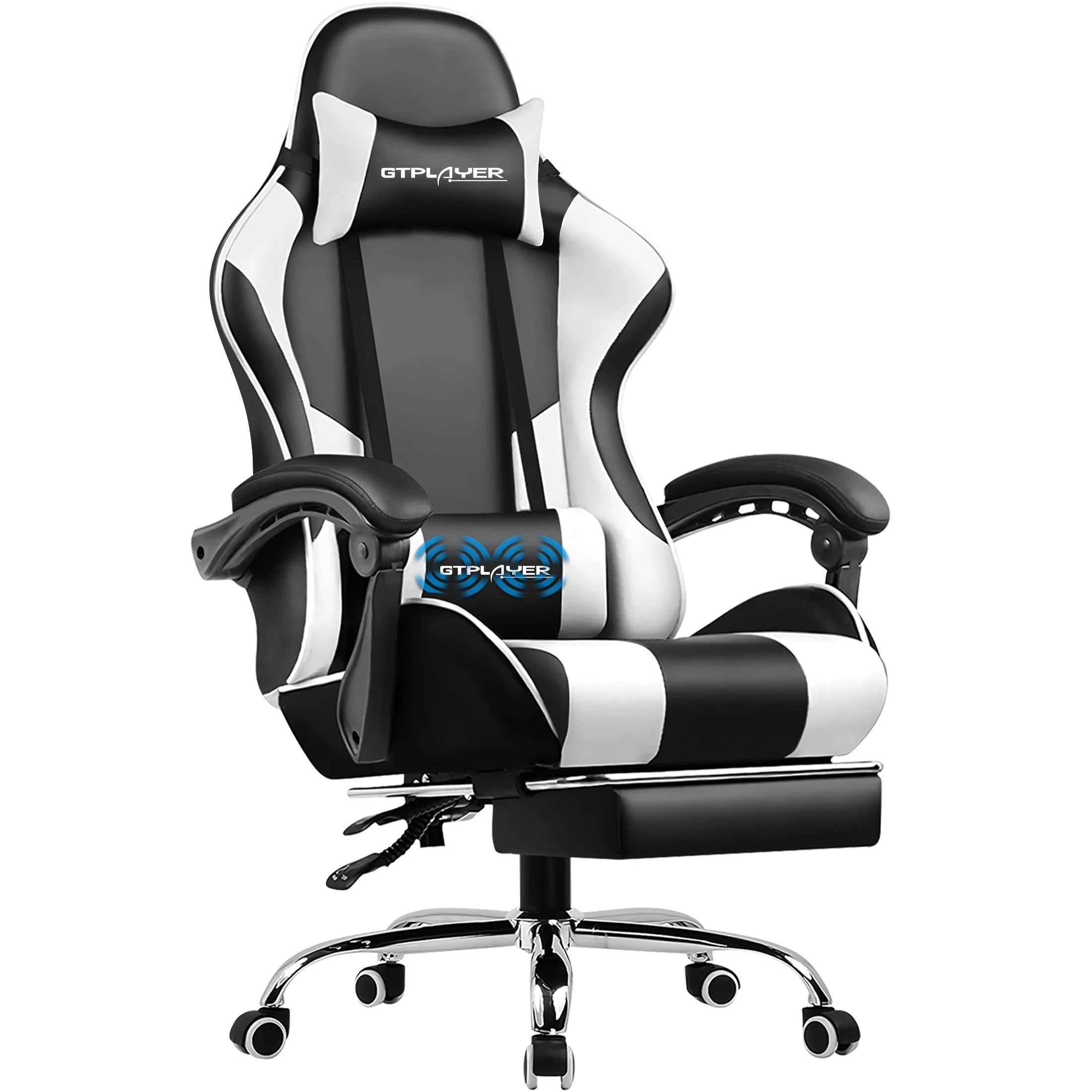 Silla Gamer Reclinable con Reposapiés Extensible