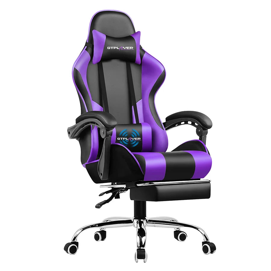 Silla Gamer Reclinable con Reposapiés Extensible