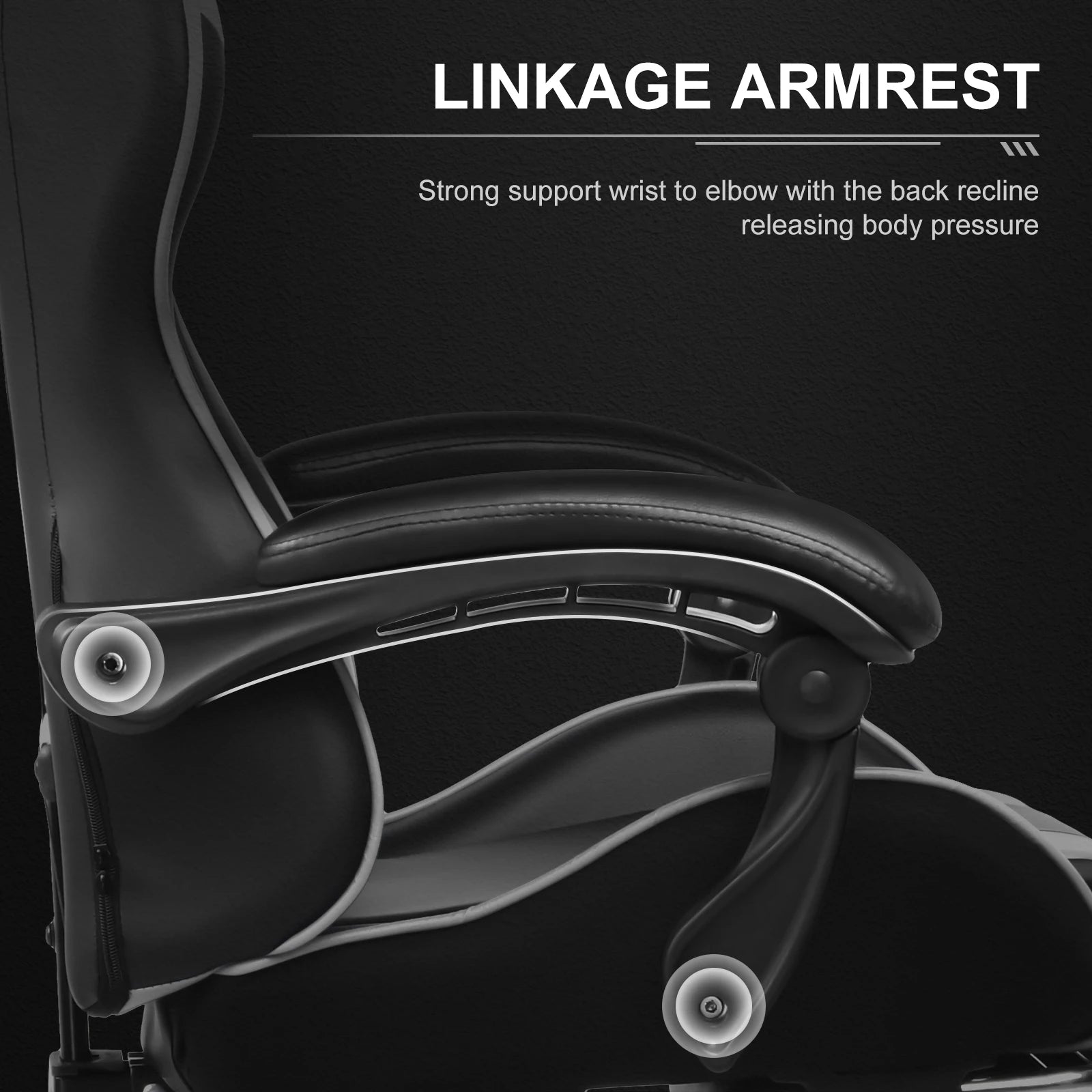Silla Gamer Reclinable con Reposapiés Extensible