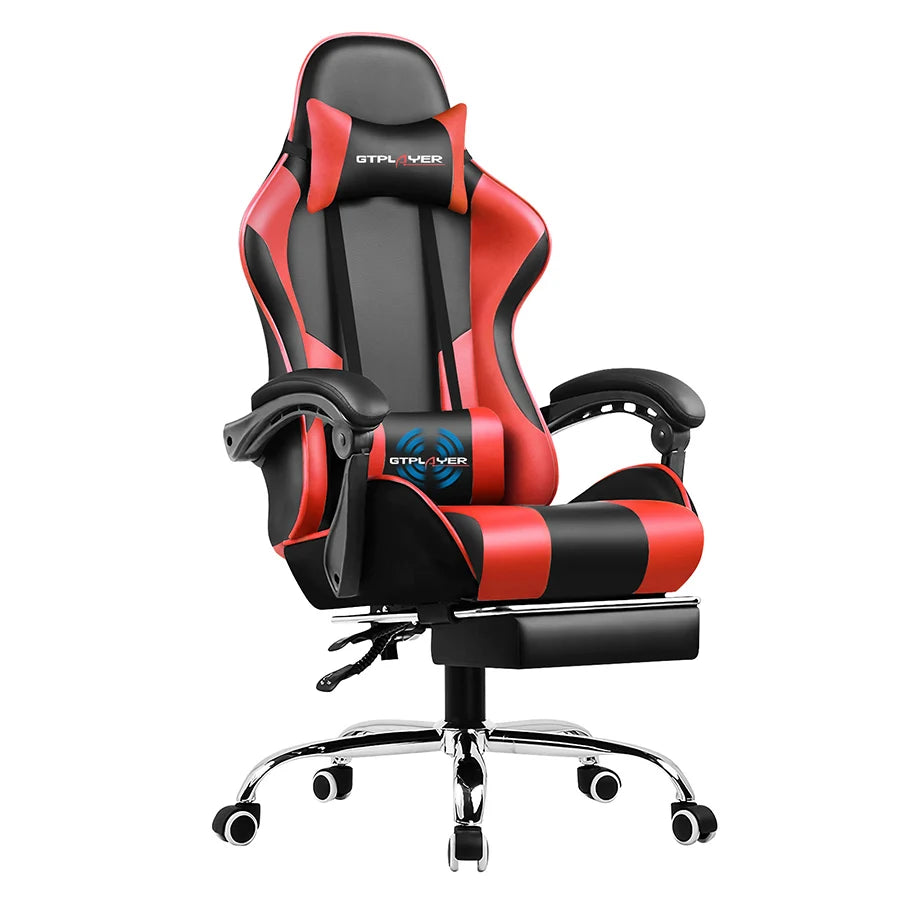 Silla Gamer Reclinable con Reposapiés Extensible