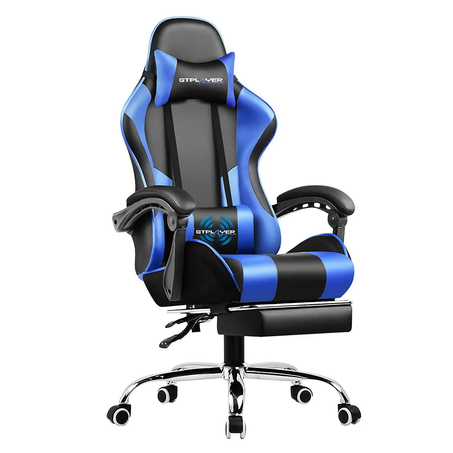 Silla Gamer Reclinable con Reposapiés Extensible