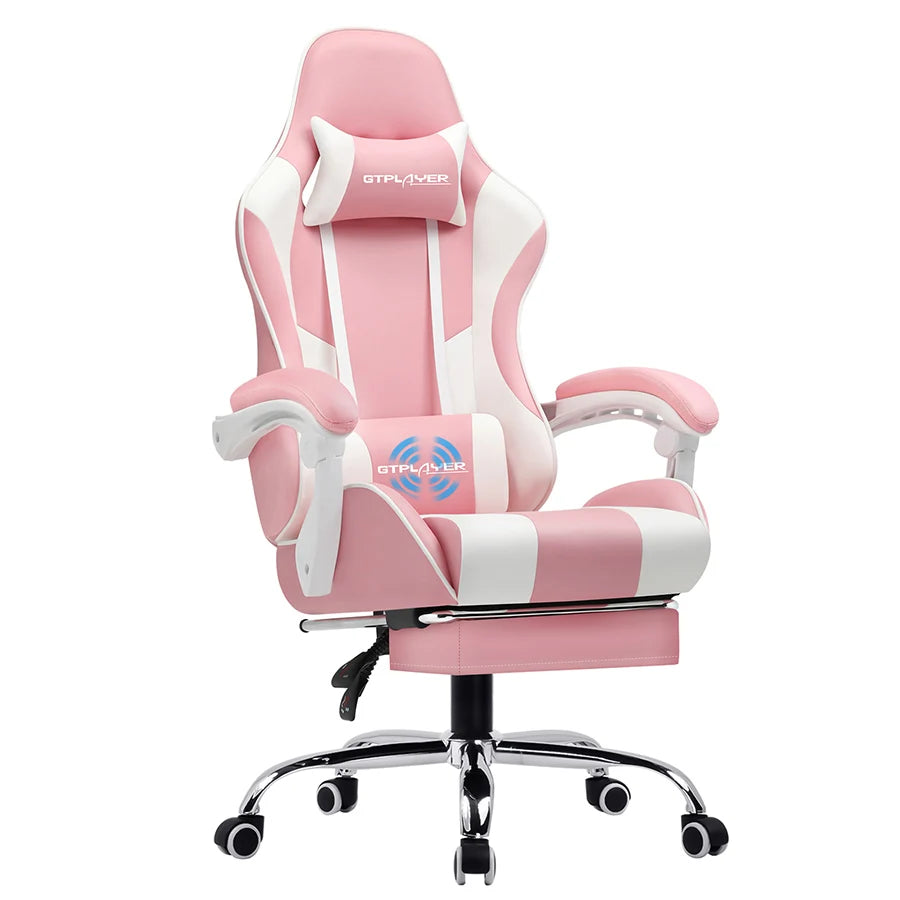 Silla Gamer Reclinable con Reposapiés Extensible