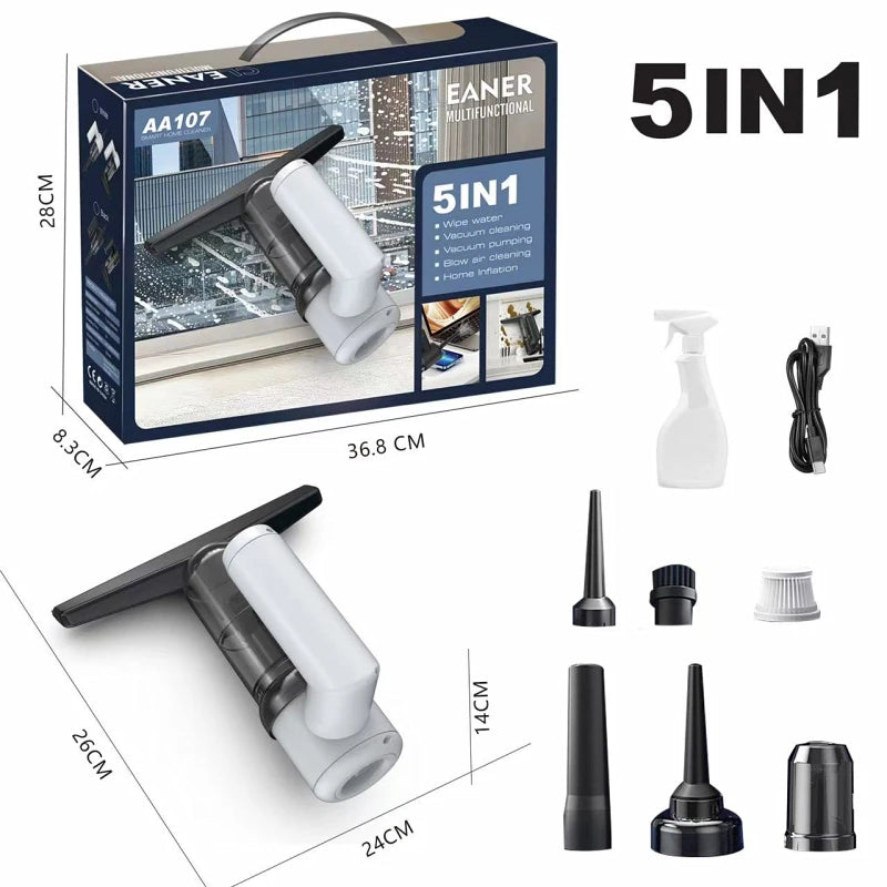 Aspirador ventanas - Portable 5 en 1