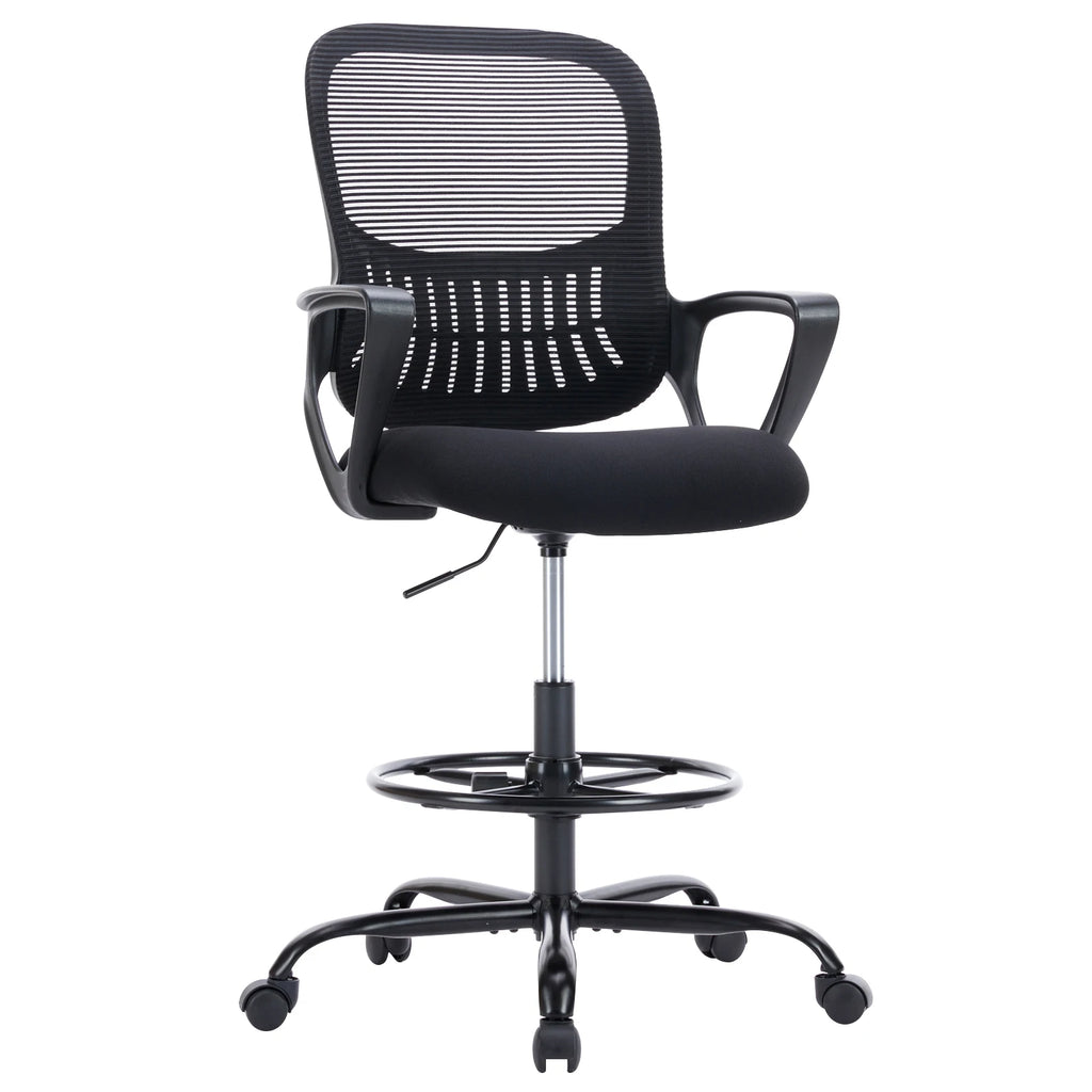 Silla de Oficina Ergonómica con Respaldo de Malla y Altura Regulable