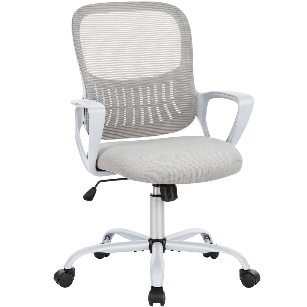 Silla de Oficina Ergonómica con Respaldo de Malla y Altura Regulable