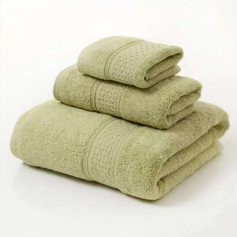 Juego de Toallas de Algodón Premium (Set de 3 Piezas)
